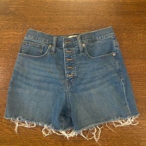 Madewell gently used 5 inch Jean shorts